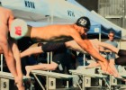 Ricky Berens dives in during the 2012 Speedo Grand Challenge (Photo Courtesy: Mike Lewis/OlaVistaPhotography.com)