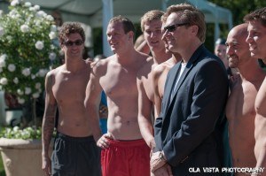 Anthony Ervin, Josh Schneider, Jimmy Feigen, Tom Sheilds, and event founder Bob Placak (Photo Credit: Mike Lewis)