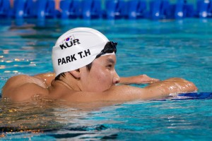 Park Tae Hwan, 1500 freestyle heats, 2010 Pan Pacific Championships (Swim Photo Credit: Tim Binning, the swim pictures)