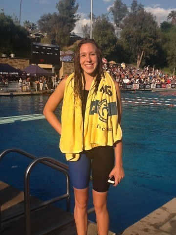 Abbey Weitzeil, just a sophomore, is already counted among the great high school sprinters in California history. (Photo: Victoria Lepesant)