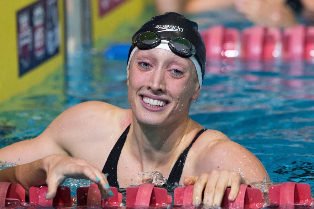 Breeja Larson Breaks NCAA, U.S. Open, American Records in 100 Breaststroke