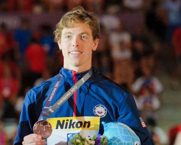 Connor Jaeger, men's 400 free bronze medalist, 2013 FINA World Championships (Photo Credit: Victor Puig, victorpuig.com)