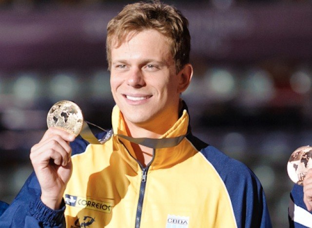 Cesar Cielo, 50 butterfly winner, 2013 FINA World Championships (Photo Credit: Victor Puig, victorpuig.com)