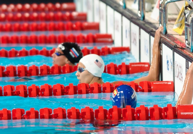 Micah Lawrence, 200 breaststroke prelim, 2013 FINA Worlds (Photo Credit Victor Puig, victorpuig.com)