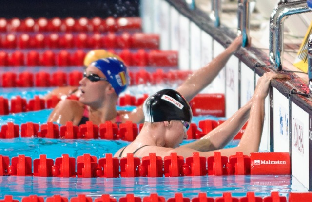 Belmonte & Lauren Boyle, 800 freestyle relay prelim, 2013 FINA Worlds (Photo Credit Victor Puig, victorpuig.com)