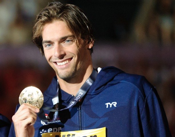 Camille LaCourt, men's 50 backstroke fina, 2013 FINA World Championships (Photo Credit: Victor Puig)