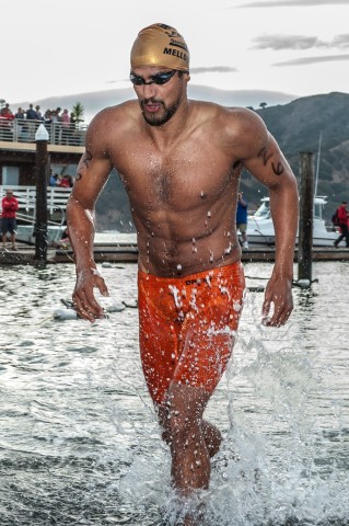 Olympic Champion, Ous Mellouli, 2nd at the 2013 RCP Tiburon Mile (Photo Credit: Ian Thurston, Ianthurstonphotography.com)
