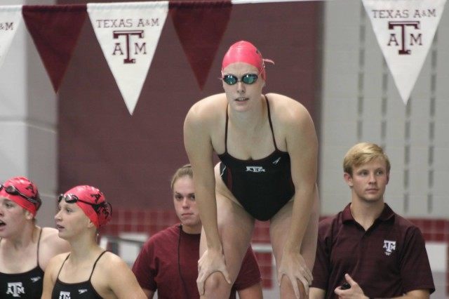 2013-14 Texas A&M Women's Swimming and Diving v Texas Longhorns, Oct 18th 2013 (Courtesy of Liz Dittmer)