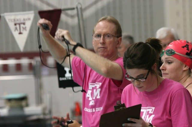 Steve Bultman, 2013-14 Texas A&M Women's Swimming and Diving v Texas Longhorns, Oct 18th 2013 (Courtesy of Liz Dittmer)