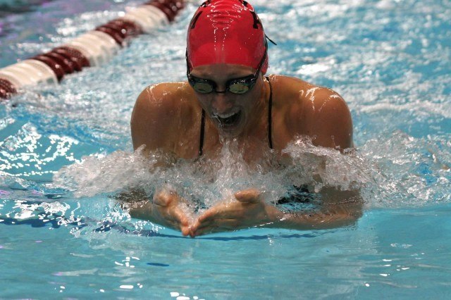 Breeja Larson, 2013-14 Texas A&M Women's Swimming and Diving v Texas Longhorns, Oct 18th 2013 (Courtesy of Liz Dittmer)