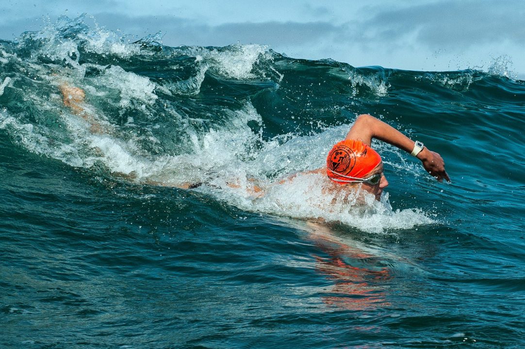 open water swimming in cooler waters - as always safety first