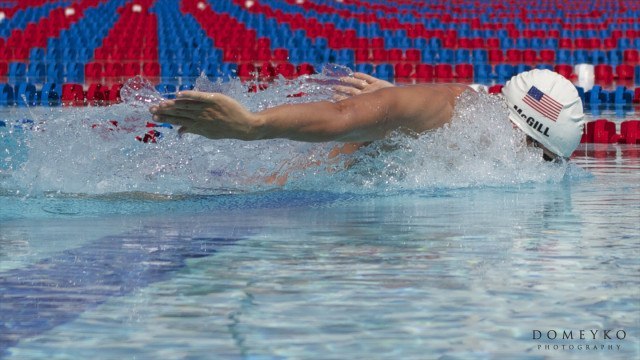 Tyler McGill, Olympic Gold Medalist & Swim Like A Champion host (courtesy of the Fitter & Faster Swim Tour presented by SwimOutlet.com)