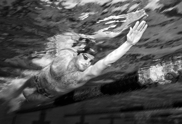 No time out. Houchin hit the pool as soon as he landed in San Diego (photo: Mike Lewis, Ola Vista Photography)