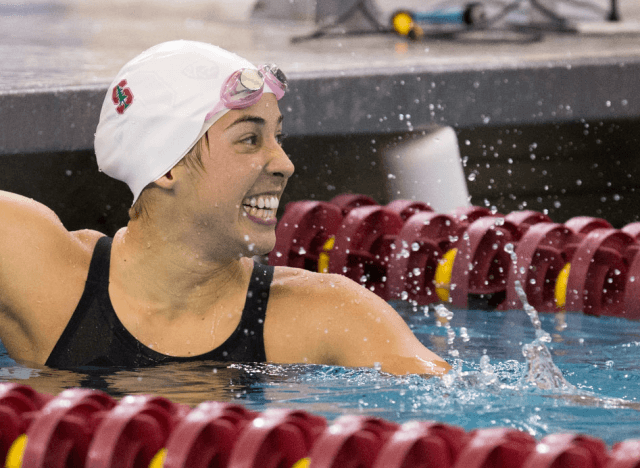 Maya DiRado, Stanford, 200 IM winner, 2014 Women's NCAA Swimming & Diving Championships (Tim Binning/theswimpictues)