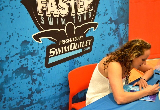 Claire Donahue signs autographes at the Fitter and Faster Swim Tour presented by SwimOutlet.com - Springfield, Illinois