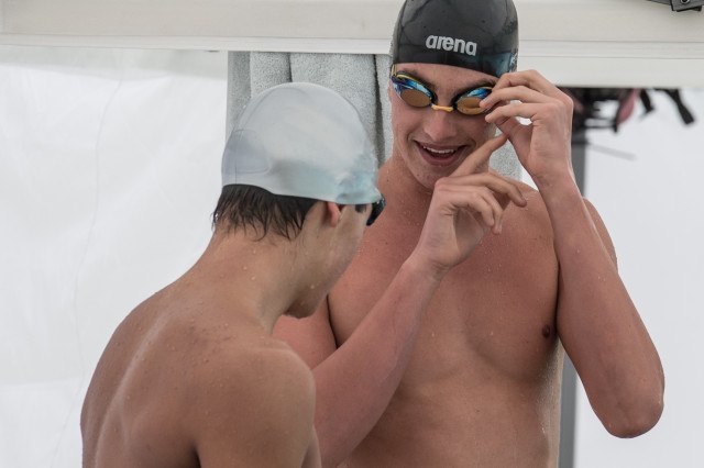 Paul Hedlin ready for the start of the 200 free (photo: Mike Lewis, Ola Vista Photography)
