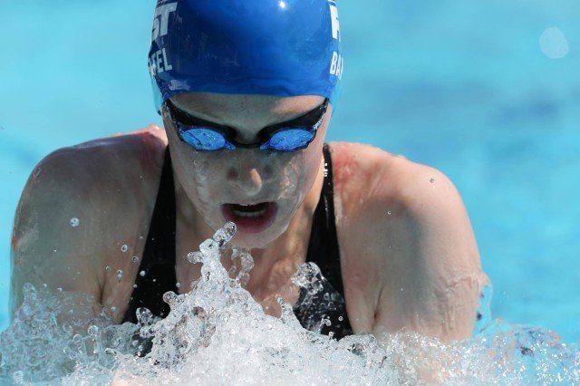 Zoe Bartel won the C-Final of the girls' 100 breaststroke in 1:11.19.