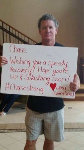 SwimMAC Head Coach David Marsh #ChaseStrong (Photo Courtesy of The Smith Family and the #ChaseStrong Facebook Group)