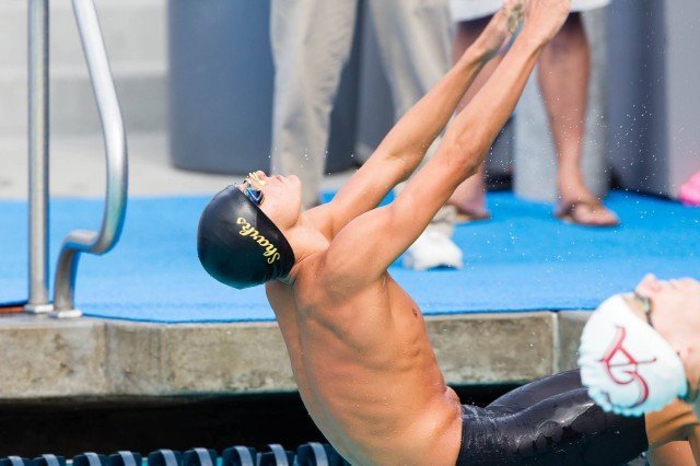 Class of 2017 shark Austin Katz from the Sarasota YMCA Sharks swam at Junior Nationals last week. (Courtesy: Tim Binning/TheSwimPictures.com)