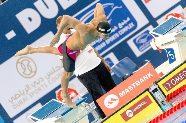 Roland SCHOEMAN RSA 50 Breaststroke men FINA Mastbank Swimming World Cup 2014 Dubai, UAE 2014 Aug.31 th - Sept.1st Day1 - Aug. 31 heats Photo G. Scala/Deepbluemedia