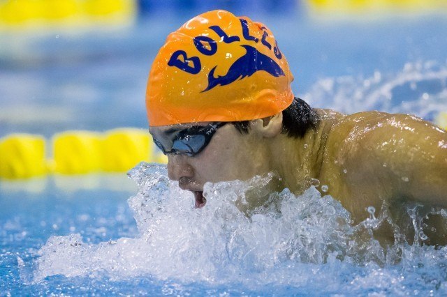 This Bolles Shark has swum the 100 yard fly than any other high schooler in United States history. He's also a Commonwealth Games medalist representing Singapore. (Courtesy: Tim Binning/TheSwimPictures.com)