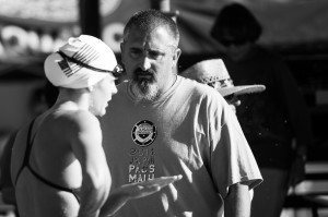 Coach Sergio Lopez helping guide the talent on team USA (photo: Mike Lewis, Ola Vista Photography)