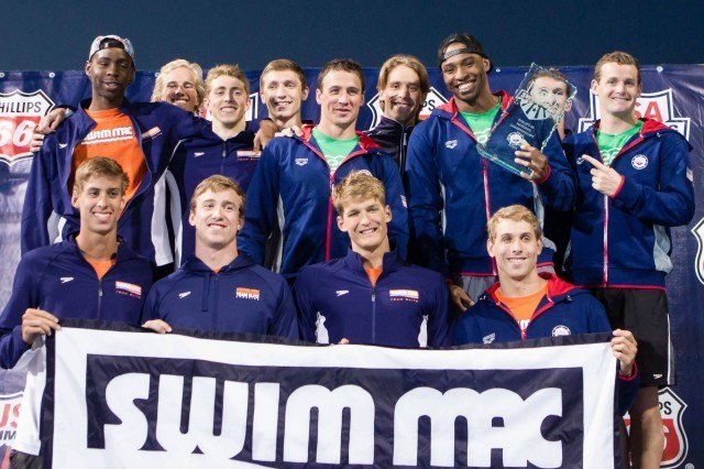 The SwimMAC men are were also team champions at U.S. Nationals.