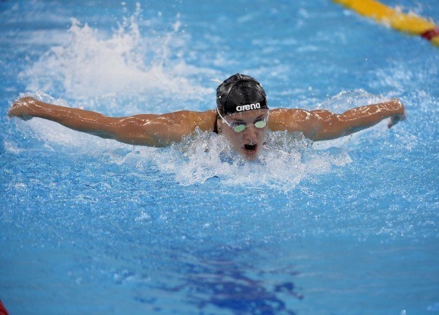 Katinka Hosszu HUN Hungary 200 butterfly women FINA Mastbank Swimming World Cup 2014 Dubai, UAE 2014 Aug.31 th - Sept.1st Day2 - Sept.1 heats Photo G. Scala/Deepbluemedia