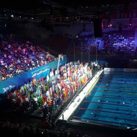 12th FINA World Swimming Championships (25m) at the Hamad Aquatic Centre on December 3, 2014 in Doha, Qatar. (Photo courtesy of FINA Live Stream)