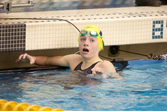 Chase Travis - Delaware Swim Team - winner of the 500yd free (courtesy of rafael domeyko, rafaeldomeyko.com)