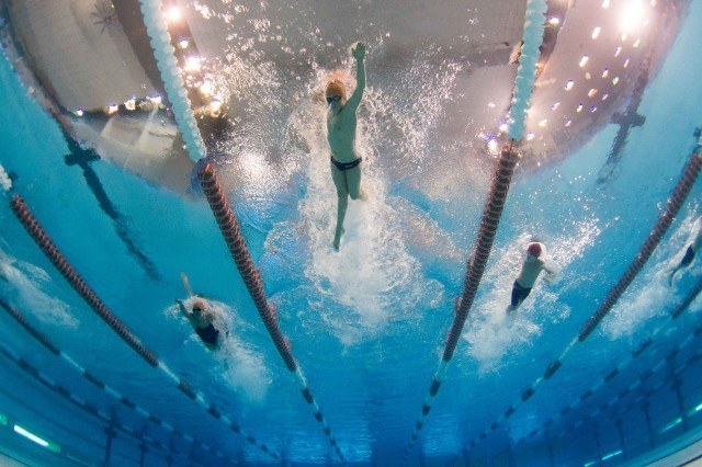 Below the surface in Austin Underwater Swimming Photo Vault #4