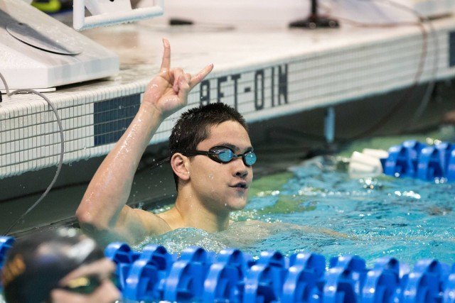 Joe School drops the 2nd fastest 100 yard butterfly in history (courtesy of Tim Binning, theswimpictures.com)