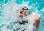 Missy Franklin swimming backstroke by Mike Lewis