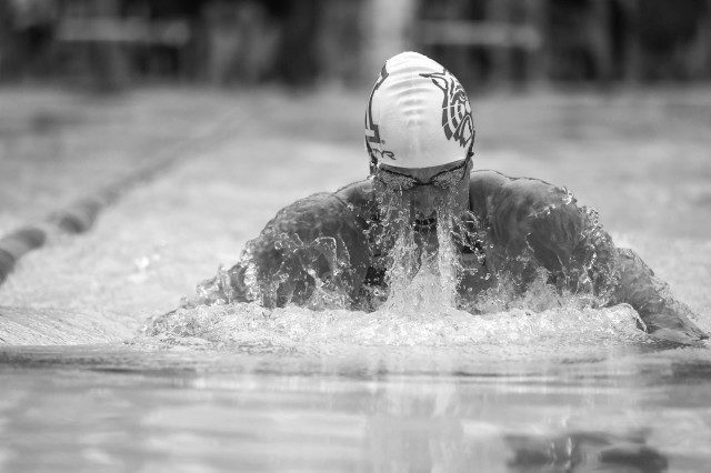 Annie Grevers takes the title in the 100 breast (Photo: Mike Lewis - Courtesy of U.S. Masters Swimming)