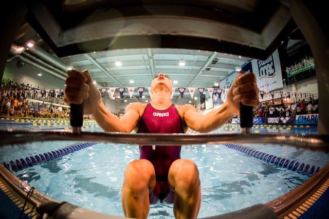 Katinka Hosszu in the 100 back (photo: Mike Lewis, Ola Vista Photography)