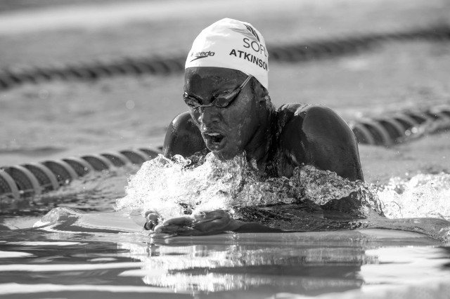 Alia Atkonson in the final of the 200 breaststroke (photo: Mike Lewis, Ola Vista Photography)
