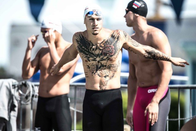 Erik Risolvato 2015 Santa Clara Pro Swim 50 free prelims (photo: Mike Lewis, Ola Vista Photography)