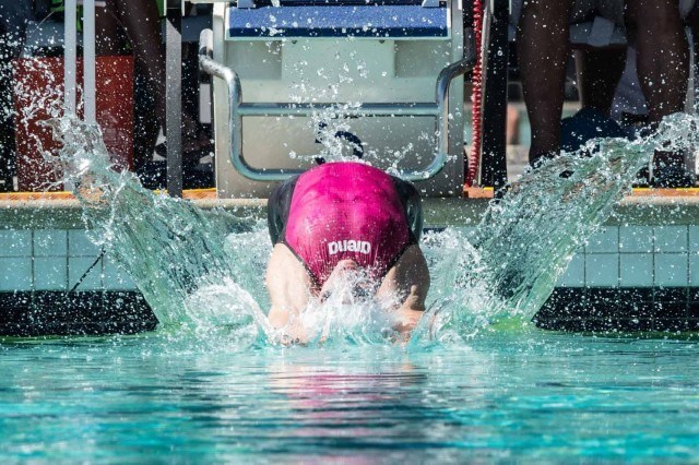Katinka Hosszu 200 back prelims 2015 Santa Clara Pro Swim (photo: Mike Lewis, Ola Vista Photography)