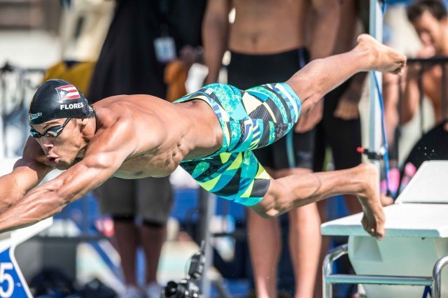 Luis Flores 50 free Santa Clara Pro Swim 2015 (photo: Mike Lewis, Ola Vista Photography)