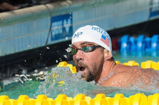 Michael Phelps Santa Clara Pro Swim 2015 (photo: Mike Lewis, Ola Vista Photography)