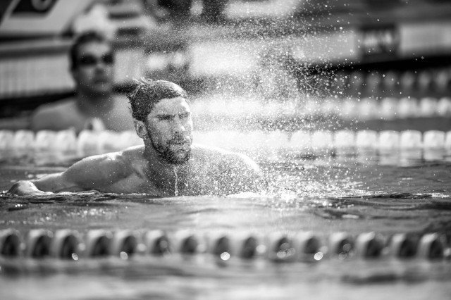 Michael Phelps final of the 200 fly (photo: Mike Lewis, Ola Vista Photography)