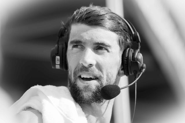 Michael Phelps following the win in the 200 fly (photo: Mike Lewis, Ola Vista Photography)