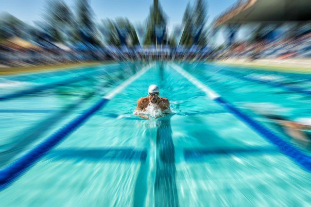 Michael Phelps prelims 200IM prelims 2015 Santa Clara Pro Swim (photo: Mike Lewis, Ola Vista Photography)