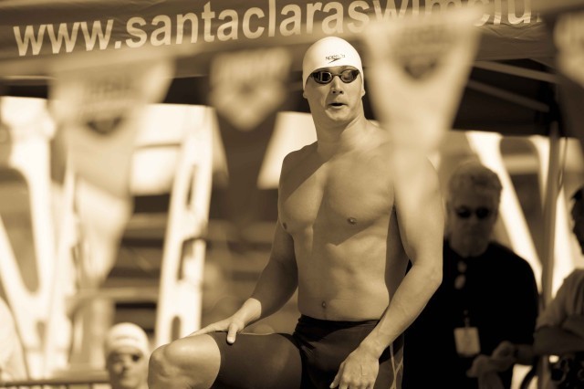 Nathan Adrian 50 free prelims Santa Clara Pro Swim (photo: Mike Lewis, Ola Vista Photography)
