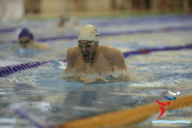 Pál Joensen of the Faroe Island performed well in the freestyle distances at Bergen Swim Festival in Norway. He also gave the 200m breaststroke a shot.