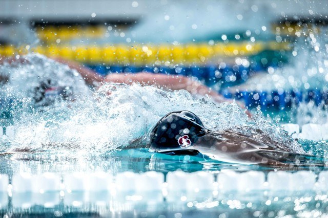 Simone Manuel 50 free final Santa Clara Pro Swim (photo: Mike Lewis, Ola Vista Photography)