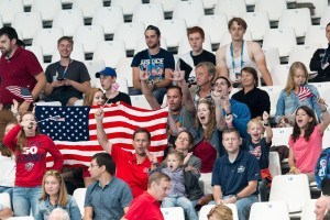 U.S.A. water polo fans were on hand for the preliminary game between USA and Italy at the 2015 FINA World Championships.