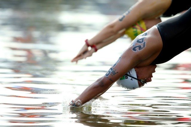 Ana Marcela. Campeonato Mundial de Desportos Aquaticos, prova dos 25Km, realizada no Rio Kazanka. 01 de agosto de 2015, Kazan, Russia. Foto: Satiro Sodre/SSPress