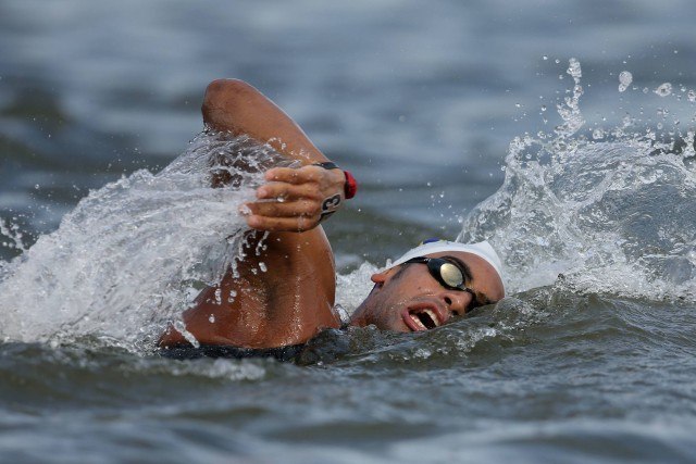 Allan do Carmo. Campeonato Mundial de Desportos Aquaticos, prova dos 25Km, realizada no Rio Kazanka. 01 de agosto de 2015, Kazan, Russia. Foto: Satiro Sodre/SSPress