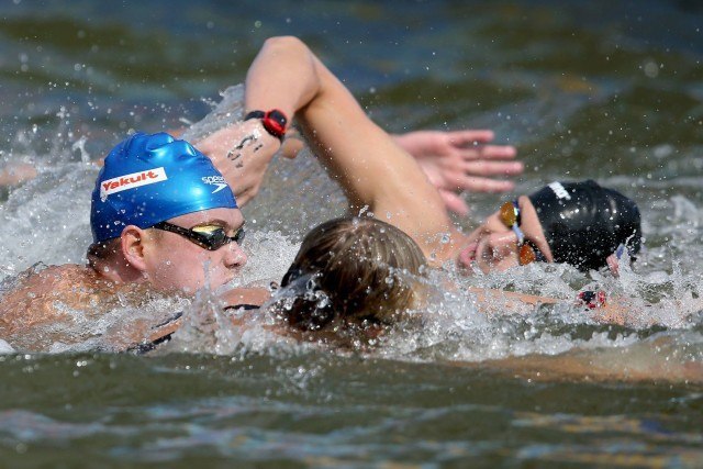 Diogo Villarinho. Campeonato Mundial de Desportos Aquaticos, prova dos 25Km, realizada no Rio Kazanka. 01 de agosto de 2015, Kazan, Russia. Foto: Satiro Sodre/SSPress